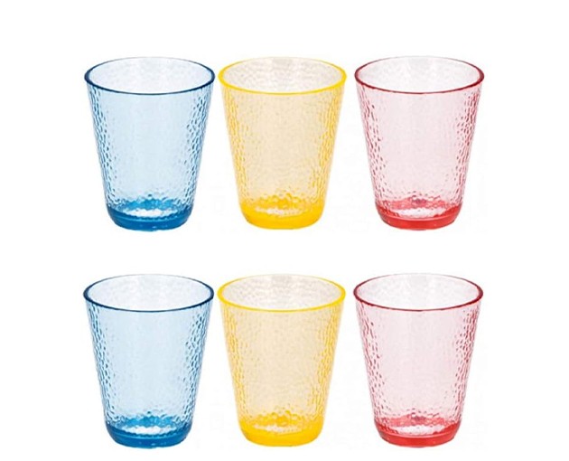 Colorful glass 6 pieces 250ml